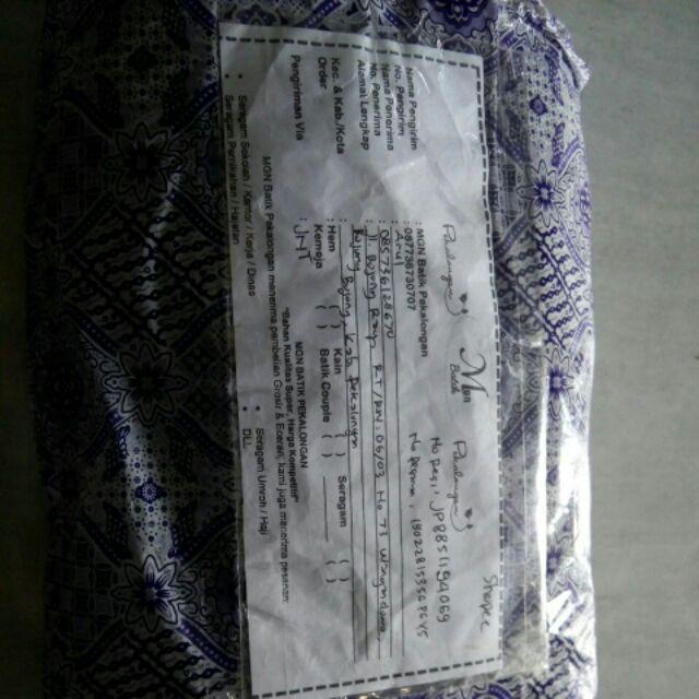 Blus Kombinasi Mosscrep Busui Batik Wanita Cantik