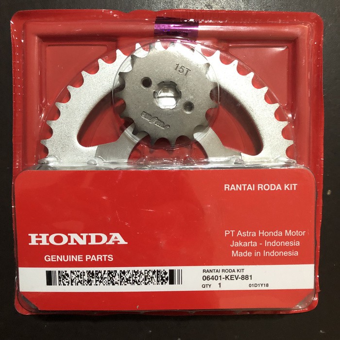 Gear Set Gir Kit Paket Rantai Roda Honda Supra X Lama Fit Old KEV