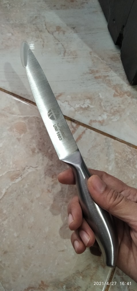 Pisau Dapur Unibody Full Stainless Steel Uni1003 Ideal