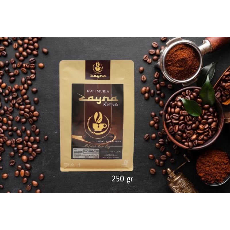 

Kopi Muria Zayna Robusta Natural 250 gr