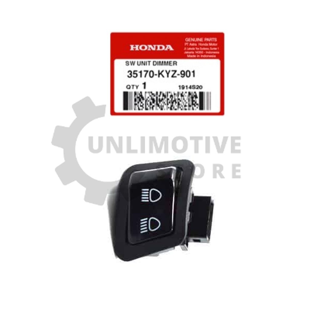 100% Ori 35170-KYZ-901 Tombol Dimmer Vario 125 Old Beat Revo Fi Blade 110 Pop, saklar lampu jauh, to