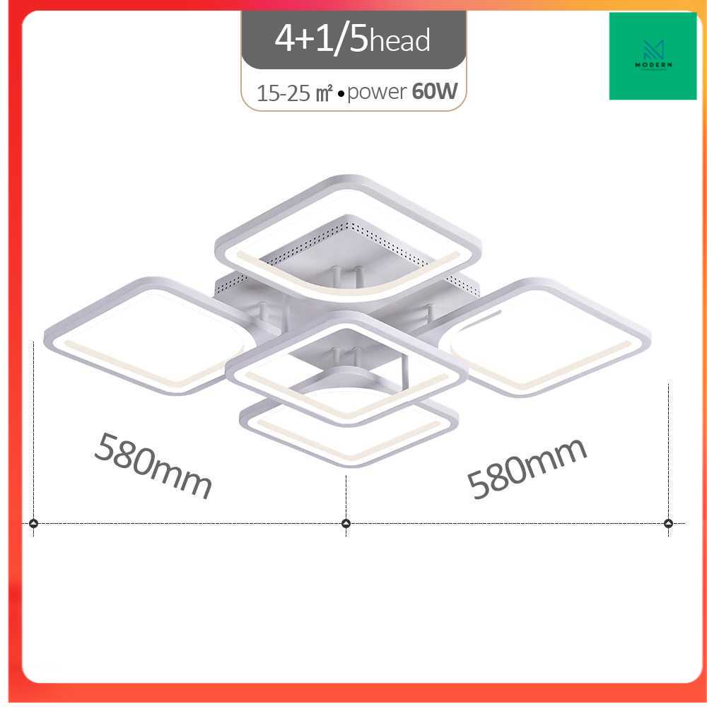 TD - CGH IRALAN Lampu LED Plafon Modern Chandelier Light 4+1 LED 60W - 8626