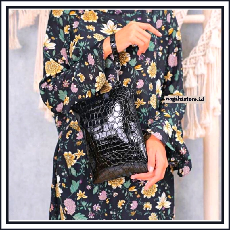 ✨NAGIHI✨ CLUTCH CROCO GLOSSY / POUCH CROCO / POUCH CROCO WANITA / DOMPET WANITA