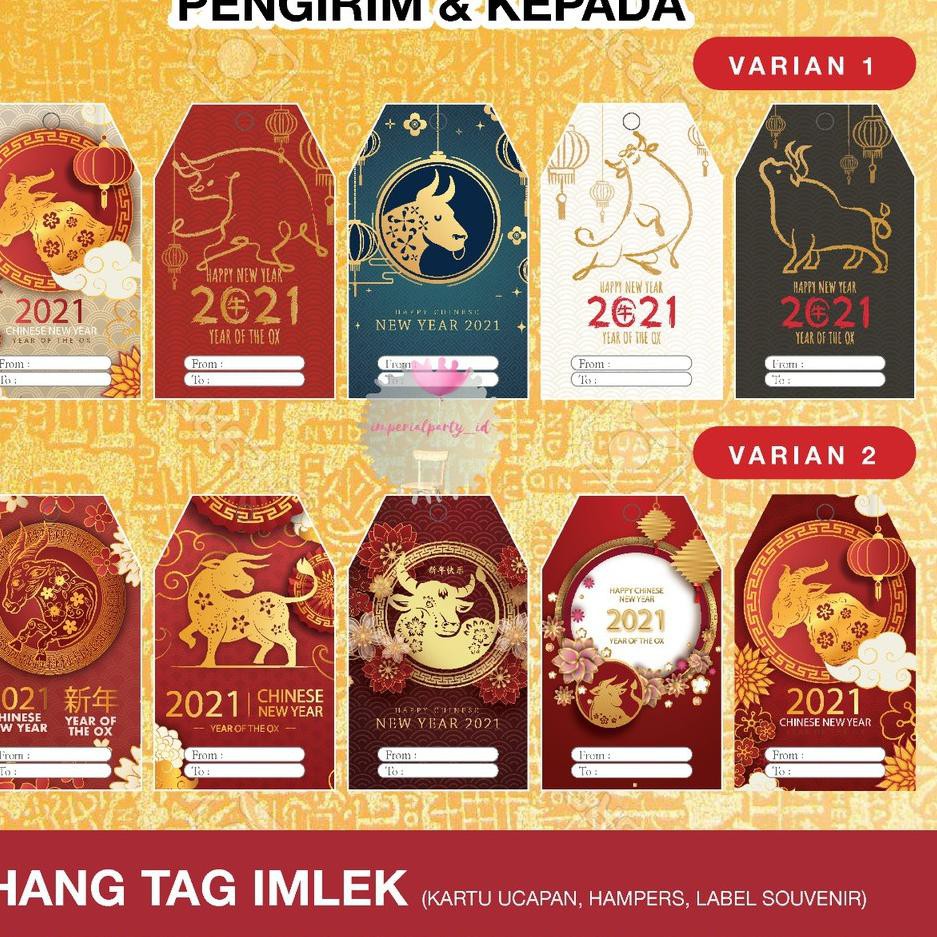 

LYS Imlek Sincia Goodie Bag Hang Tag Kartu CNY Chinese New Year Gong Xi D0 J CH7