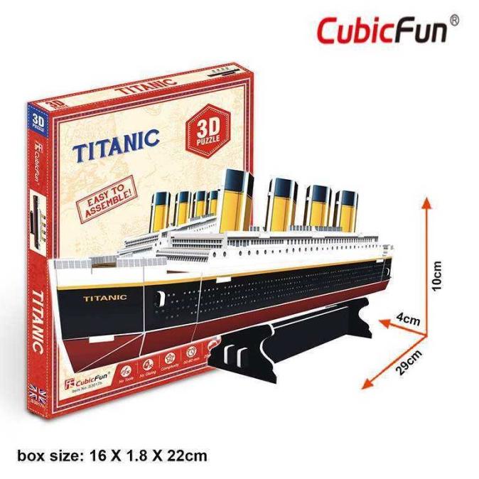 Puzzle 3D | TITANIC - Kapal Titanic | 3D Puzzle Bangunan Terkenal 688F