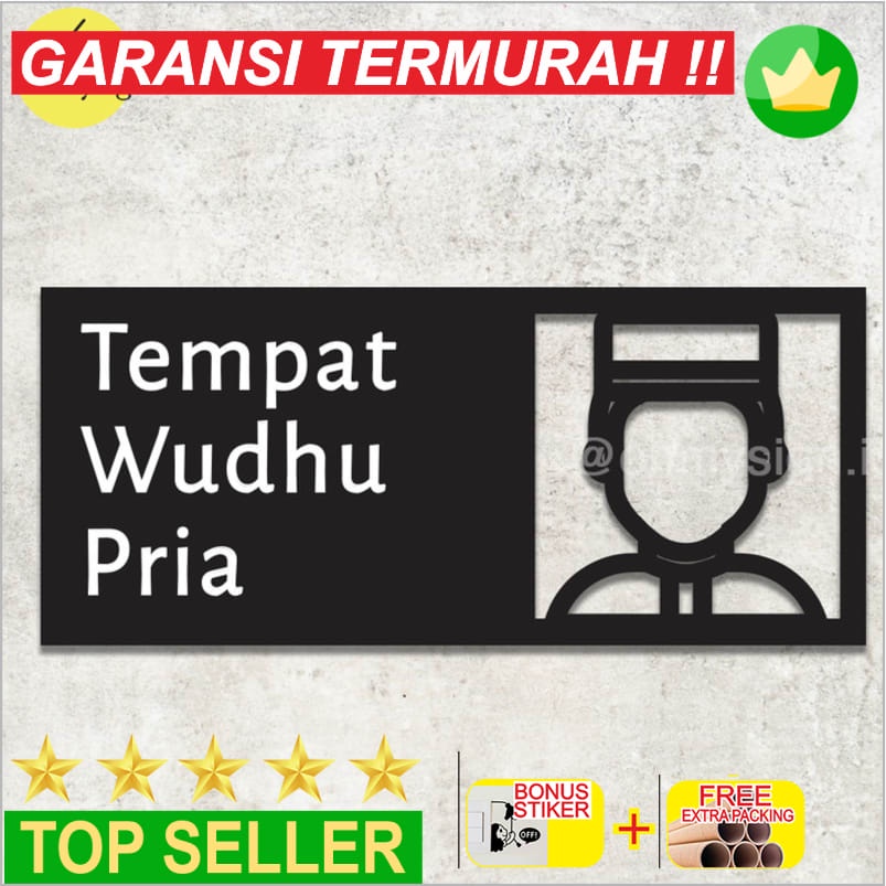 

Promo Tempat Wudhu Pria Sign Akrilik | Acrylic Sign Modern | Sign Board Keren