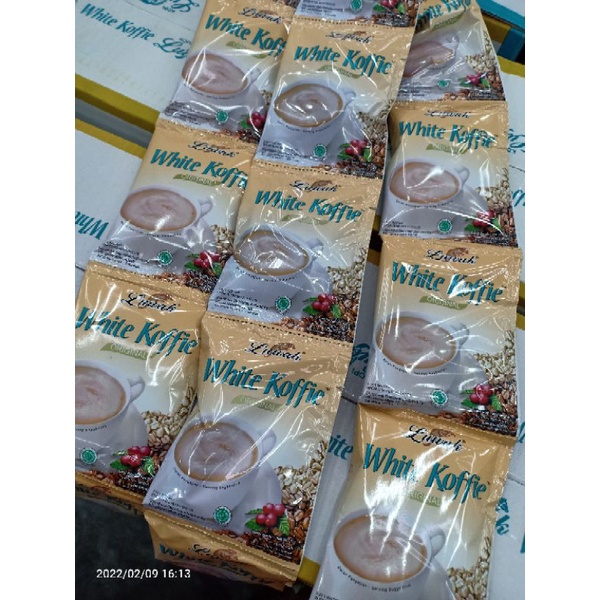 

Luwak White koffie/ White kopi original renceng isi 10 sachet