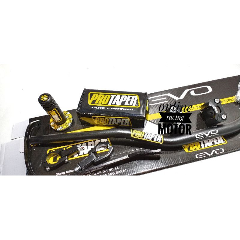 stang fatbar protaper evo sepaket handguard busa handgrip tulang raiser motor klx nmax vixion dll