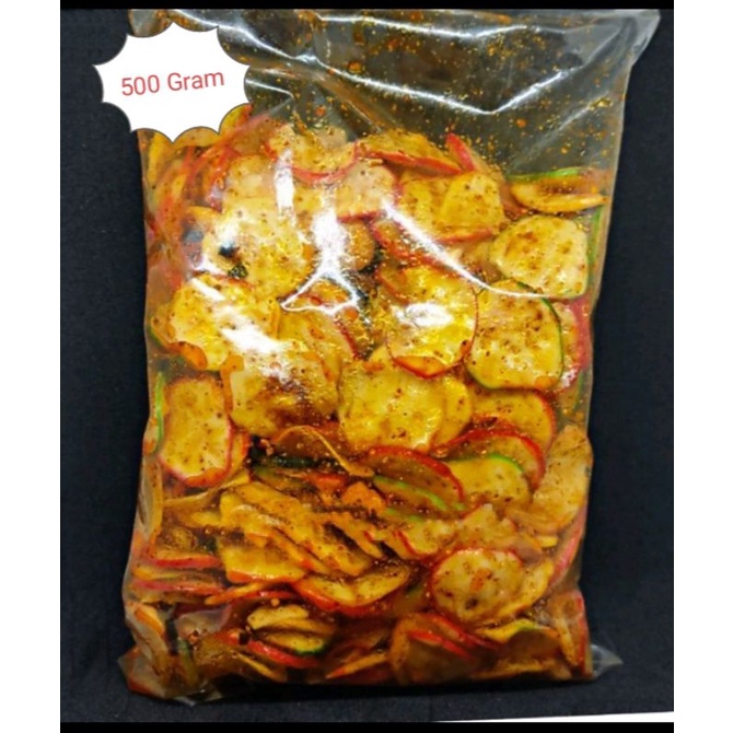 

kerupuk seblak Bumbu Basah daun jeruk netto 500 Gram