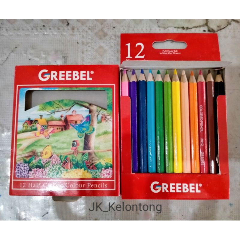

Pensil Warna Greebel 12 Warna Klasik