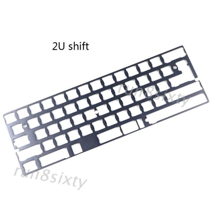 Stok Terakhir RSIX Gray 60 Aluminum Meanical Keyboard Plate Support GK64 DZ60 Diskon