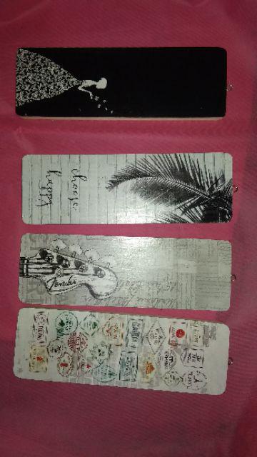 Walldecor Hiasan Dinding Bass Fender Poster Kayu Vintage  Ukuran  10x30cm