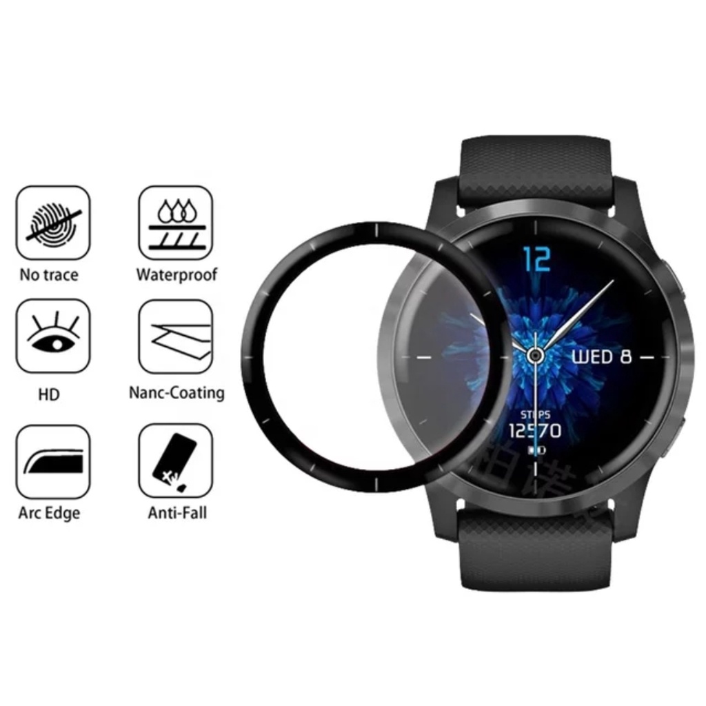 PET Anti gores screen guard GARMIN Vivoactive 4 protector NANO