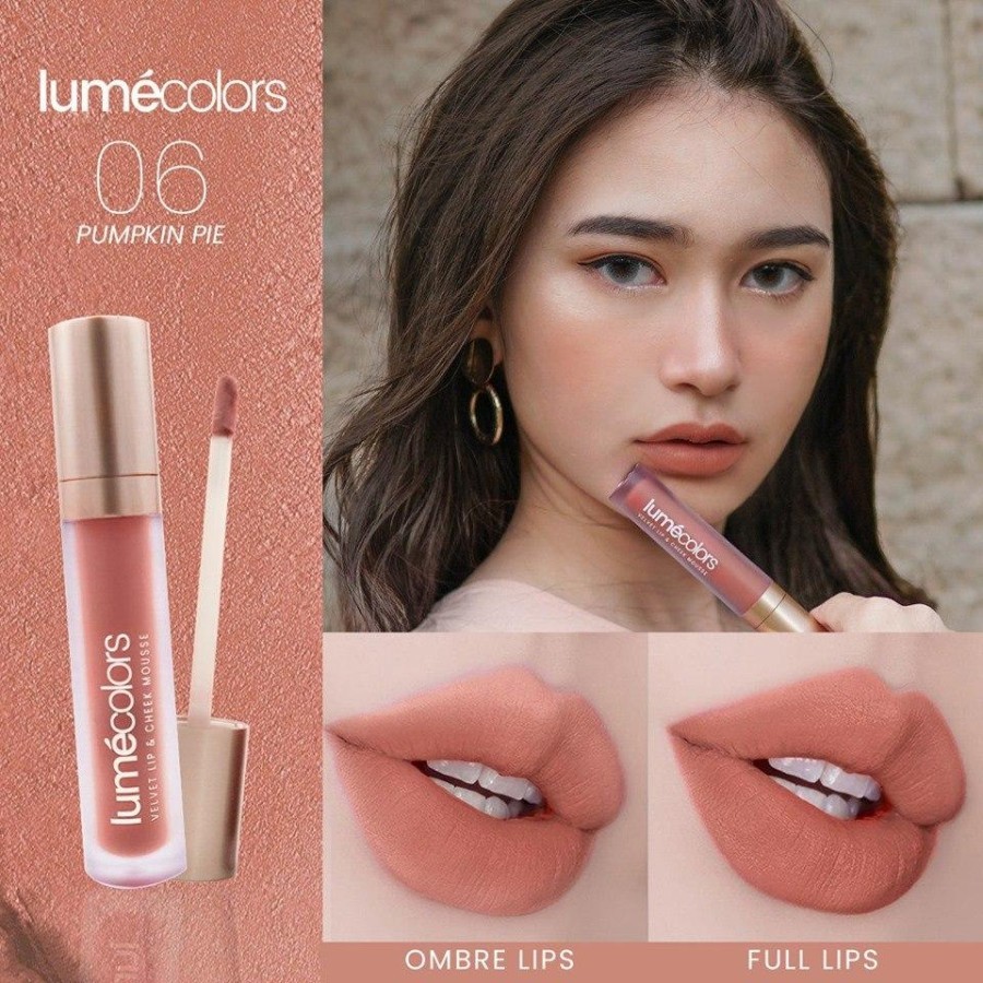 Lipstik Lumecolors Velvet Lip &amp; Cheek Mousse - Pumkin Pie