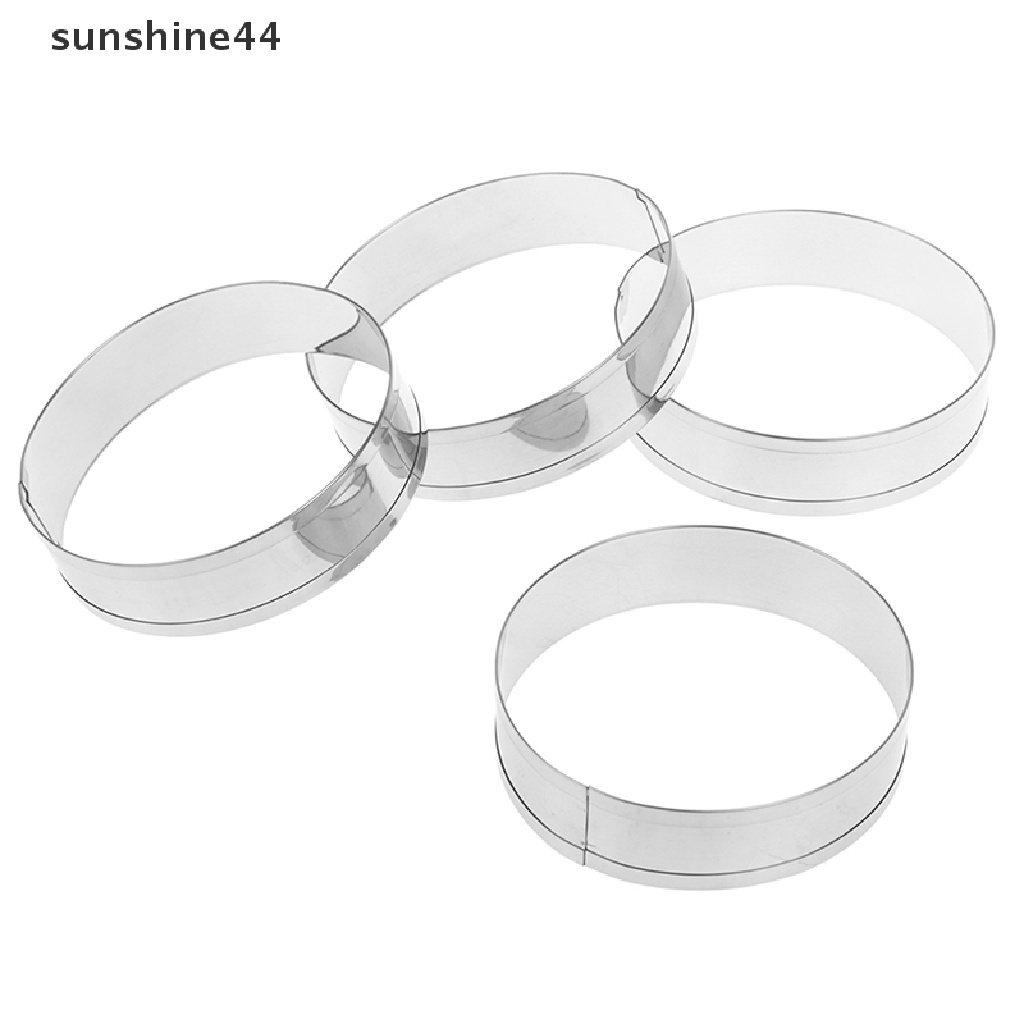 Sunshine fox run 4pcs / set Cetakan Pemotong Kue muffin / Telur / pancake / Biskuit Bentuk Cincin