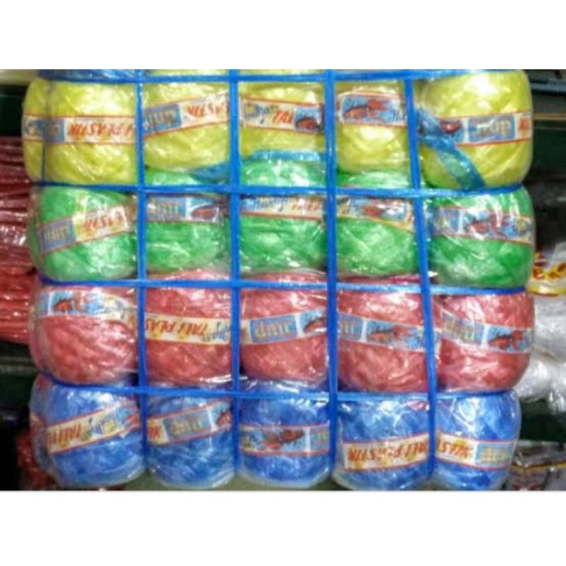 

tali rafia /tali Plastik kecil 1 bks isi 30