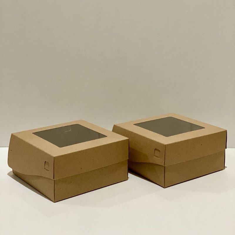 

dus kraft coklat uk 22x22x10 / dus roti / dus paket hampers sajadah / dus brownies kotak