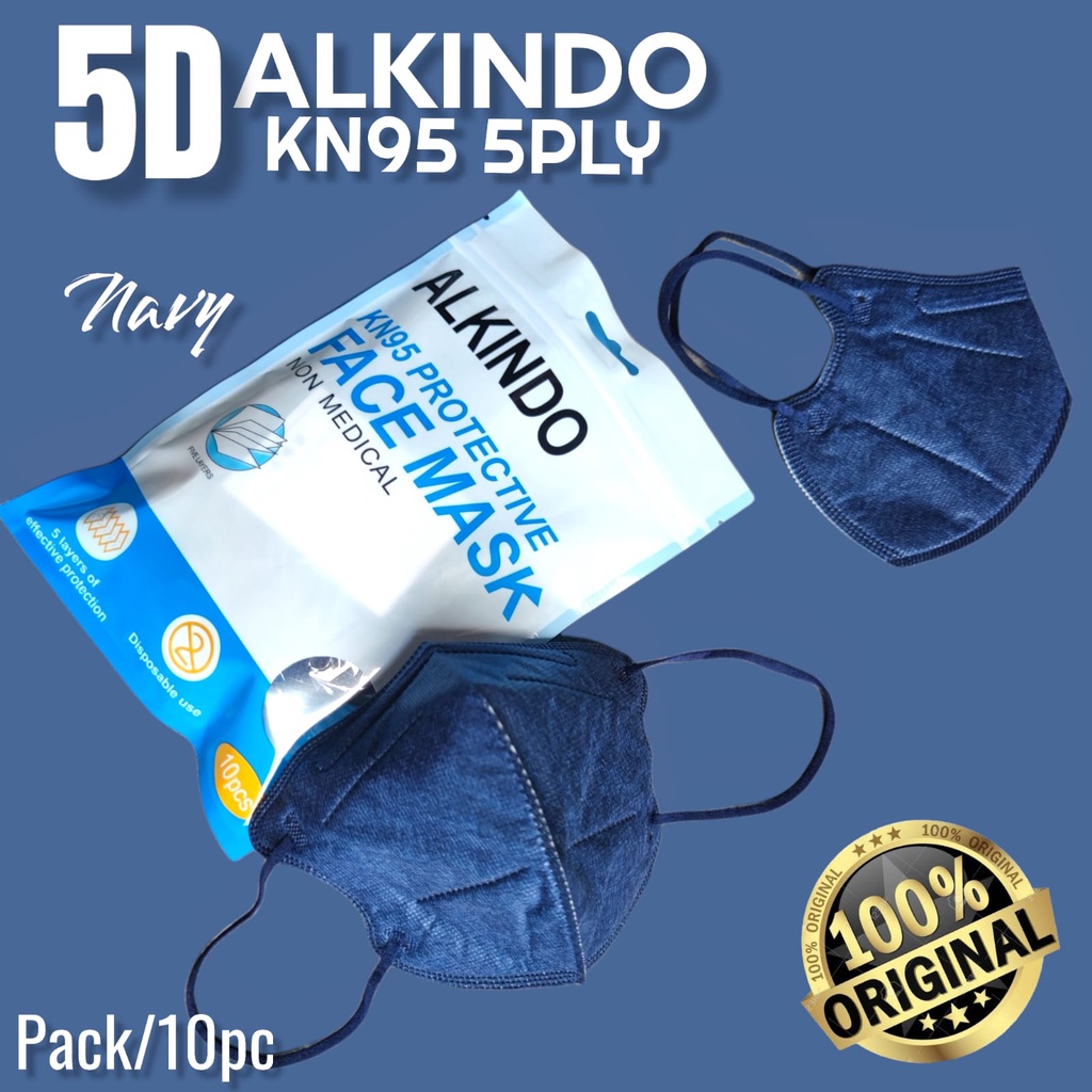 NEW 5D KN95 ALKINDO - MASKER ALKINDO KN95 5PLY 5D ORIGINAL FACE MASK ORIGINAL BRANDS