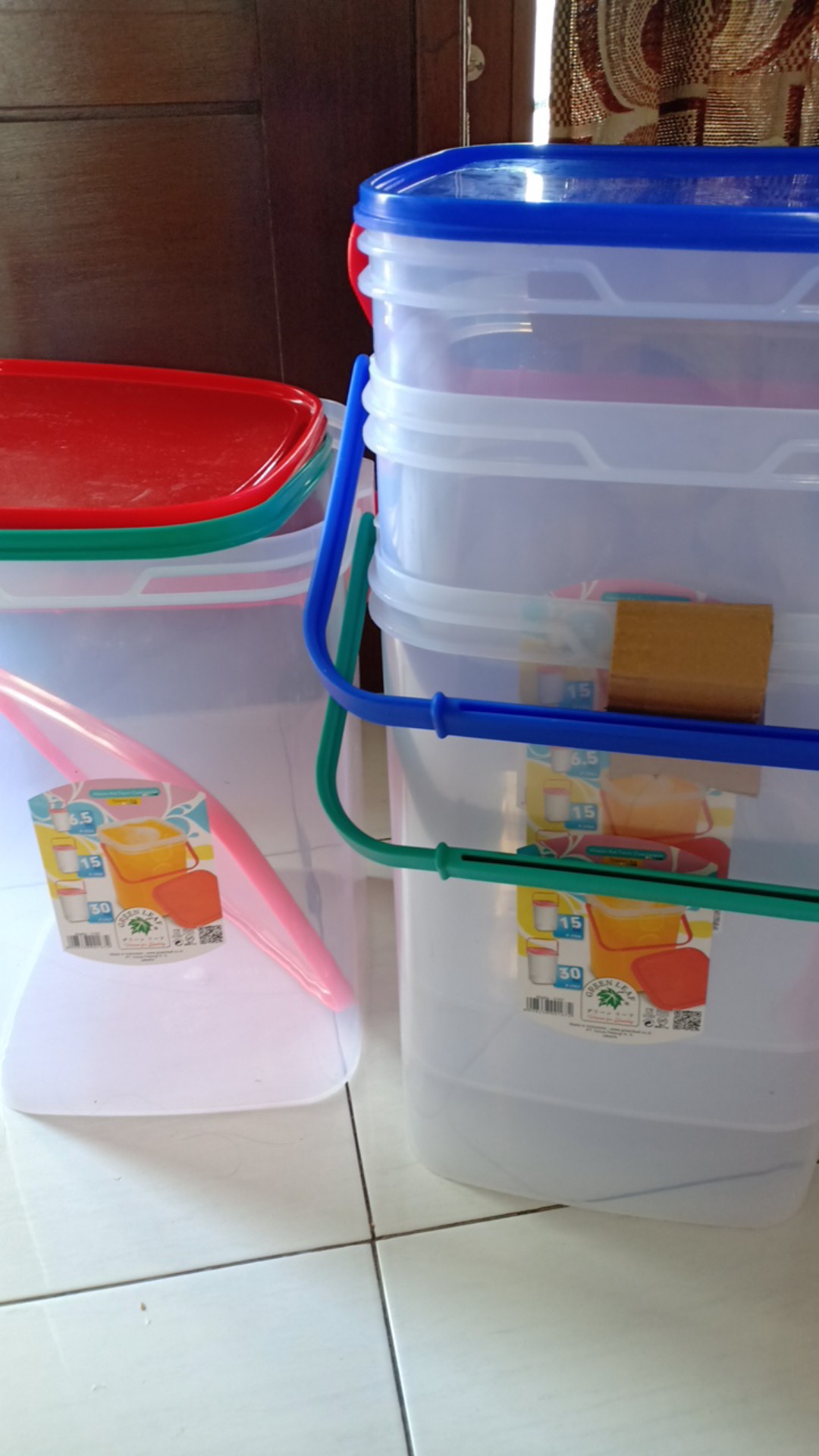 Toples Abella 30 Liter Green Leaf 0167 / Toples Minuman Jinjing 30l