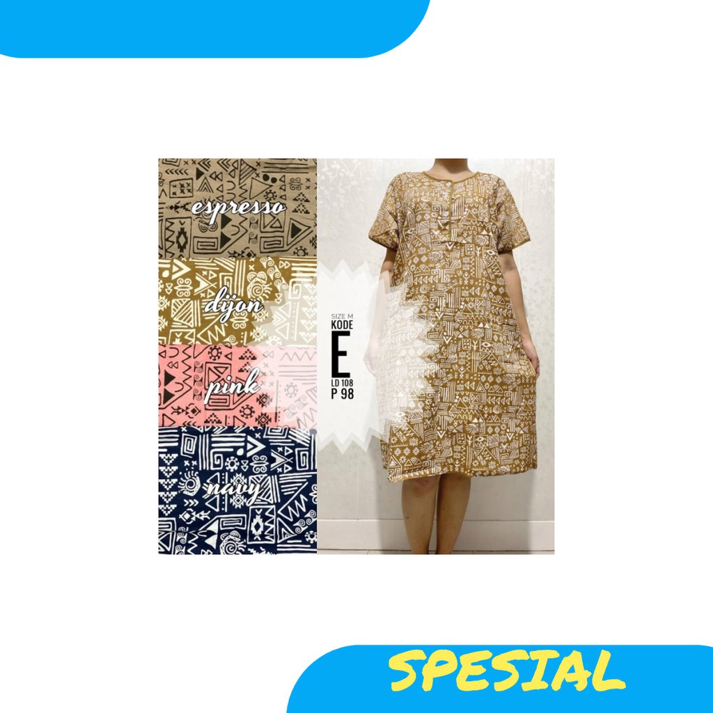 NEW Daster Pretty Girl Kajep Katun Jepang Busui Bumil size M