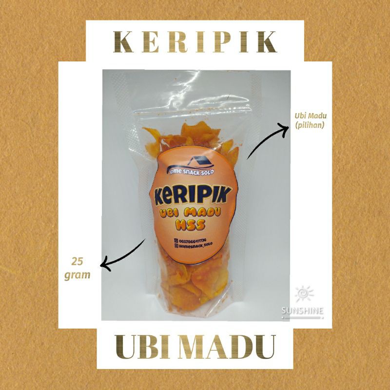 

KERIPIK UBI MADU 25gr | Murah dan Enak | Home Snack Solo