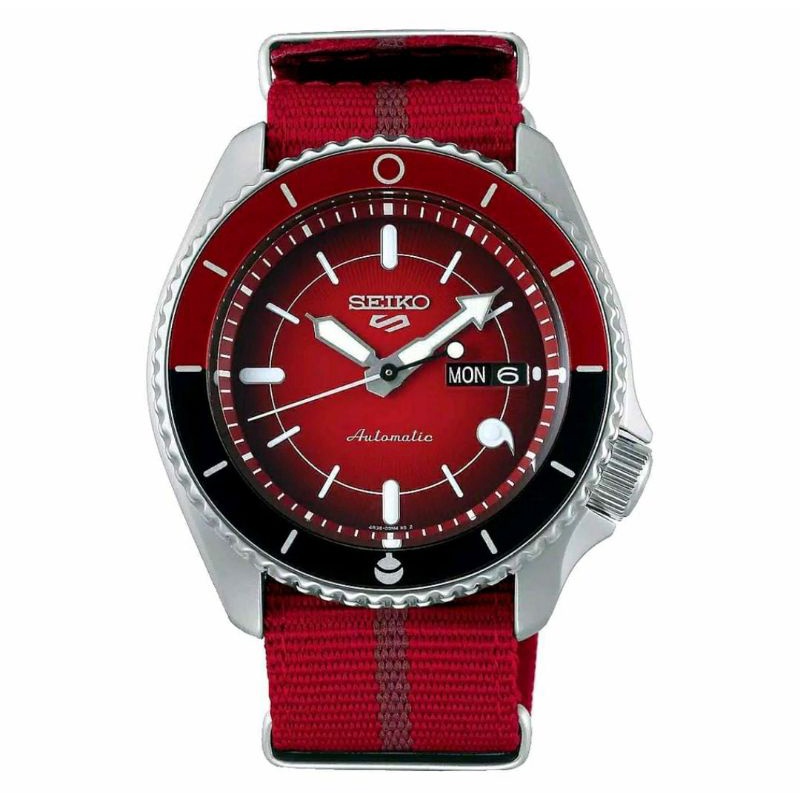 JAM TANGAN SEIKO 5 BORUTO X NARUTO JAM TANGAN PRIA KANVAS JAM TANGAN ANIME TALI KANVAS ANTI AIR