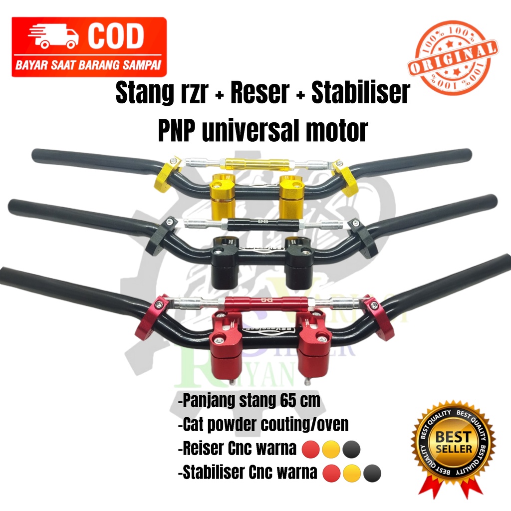 Stang rzr Setang RZR +RESER+STABILISER pnp Satria fu,Vixion,Cb150r,Tiger,MP,Rxking