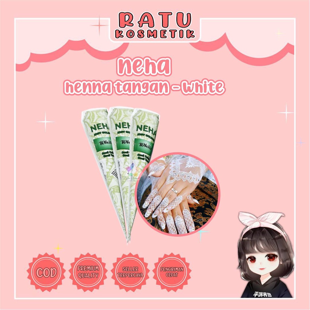 ❤ RATU ❤ NEHA Paste | Henna Pacar Kuku Arab BPOM Halal Temporary Hand Painting Halal✔️