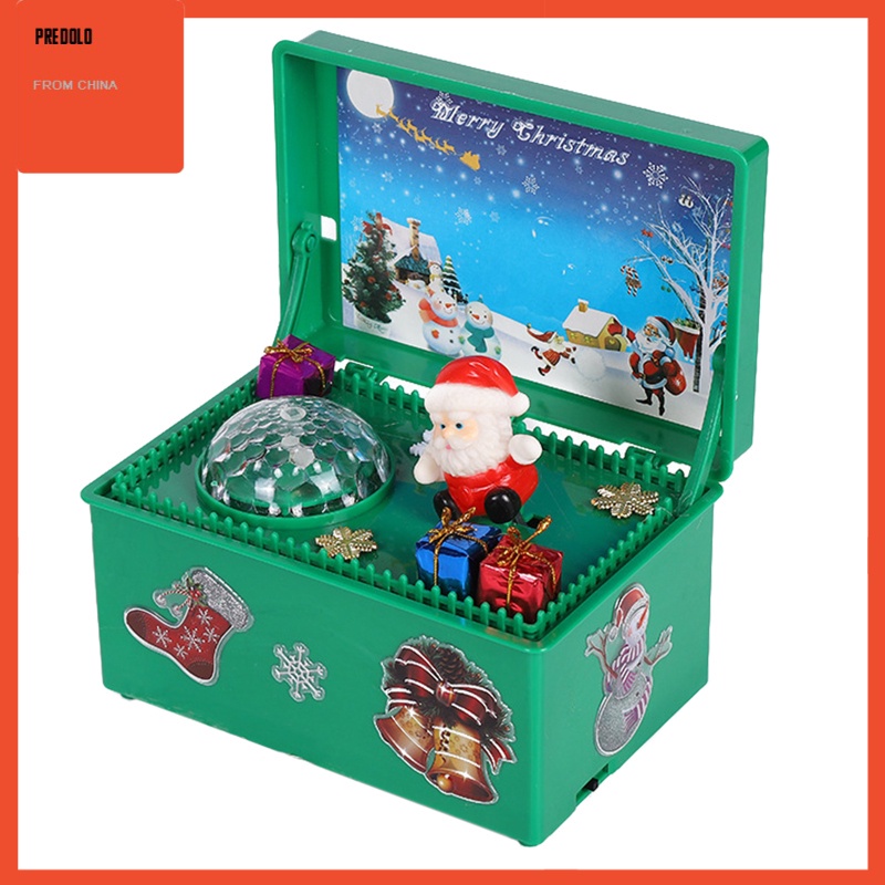 [In Stock] Merry Christmas Music Box Gifts for Children Christmas Gift Home Decoration Desktop Ornaments for