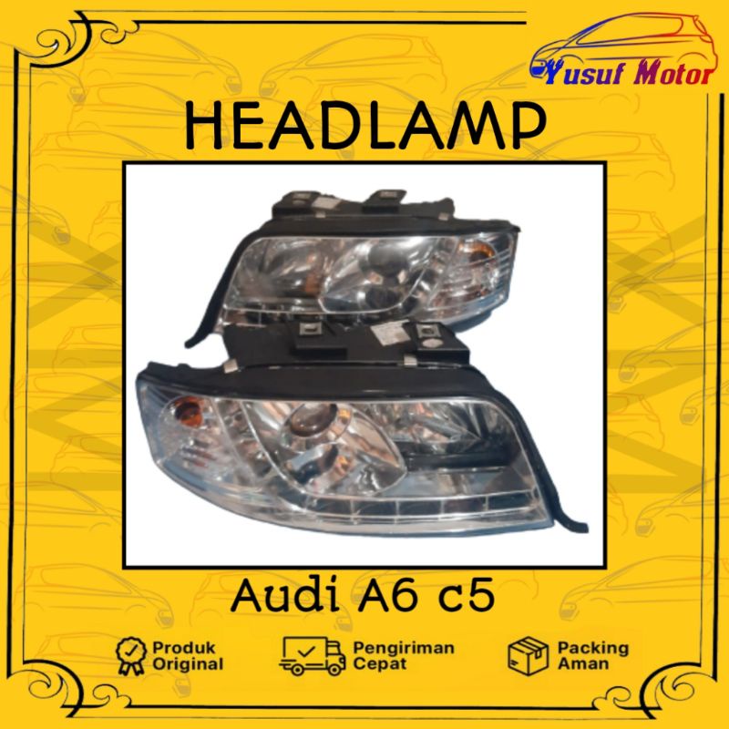 Headlamp Lampu Depan audi A6 c5 Original kiri kanan