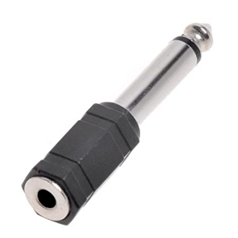 Converter Jack Aux 3.5mm To Jack Mic 6.5mm Mono Biasa