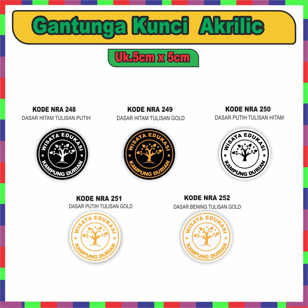 GANTUNGAN KUNCI CUSTOM LOGO AKRILIK