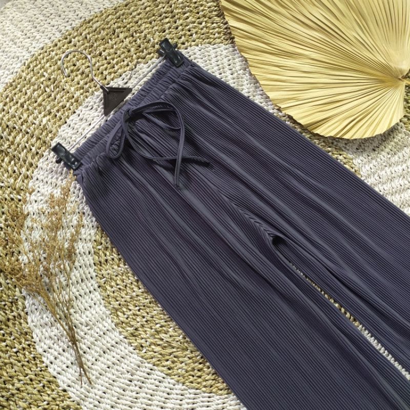 Celana Kulot Plisket Lidi / Kulot Plisket Lidi Premium / Kulot Plisket Lidi Premium Wanita Dewasa