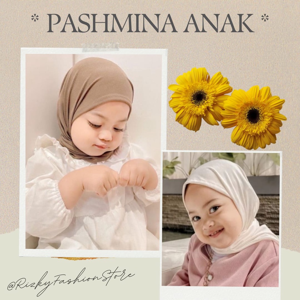 CAMILA Pashtan Anak Camila / Pashmina Instan Anak Jersey Premium