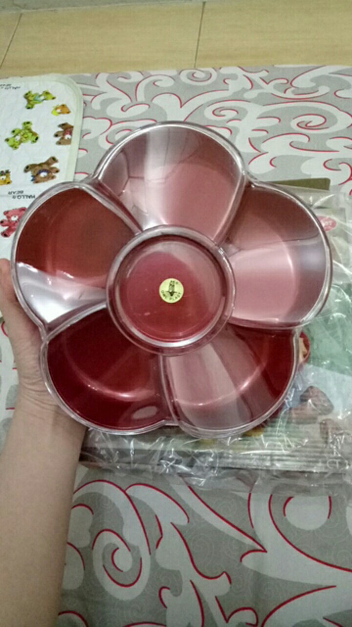 Toples Bunga 6 Sekat -rejeki Candy Tray Owl Plast-ct 1689
