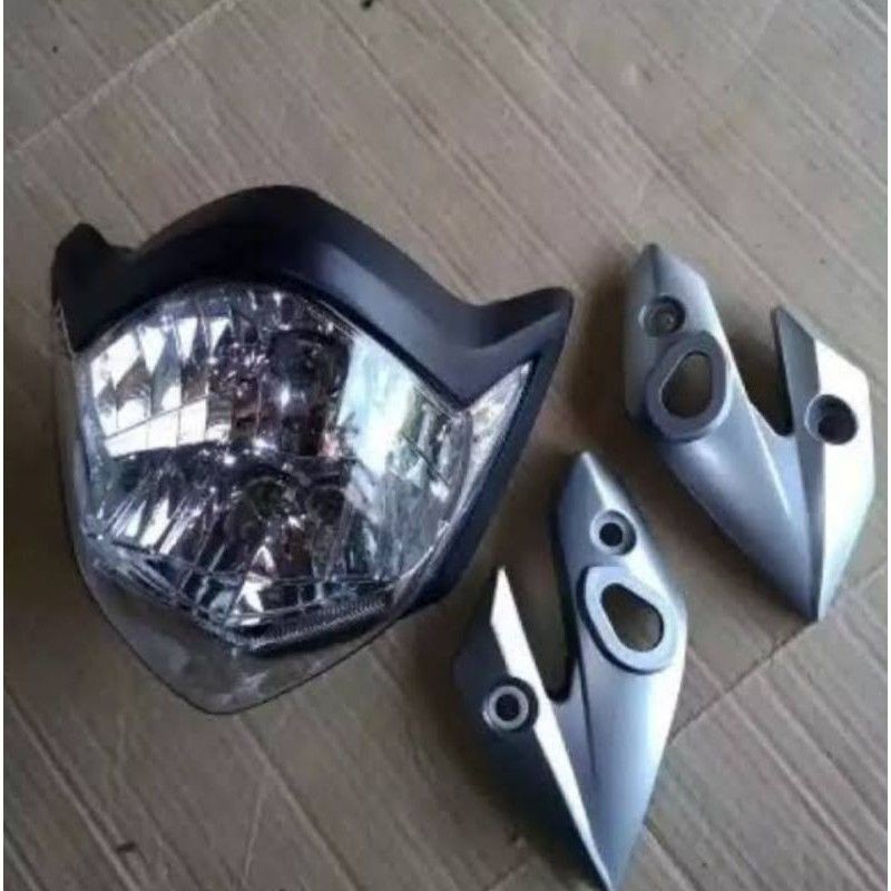 lampu depan vixion old oval head lamp plus kuping lampu vixion lama oval