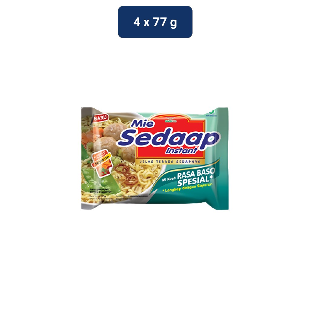 

Mie Sedaap Instan Bakso Spesial 4 x 77 gr