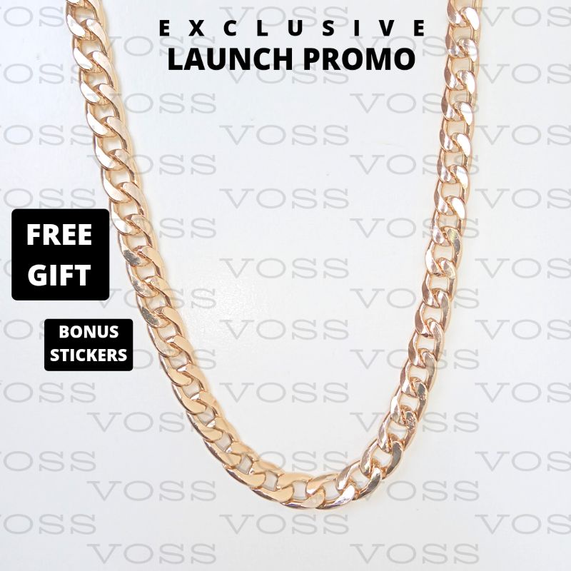 [Vlabel Bangkok] Tali Rantai Emas Besar Kalung Pengait Masker/Kacamata | Gold Big Strap Mask/Glasses