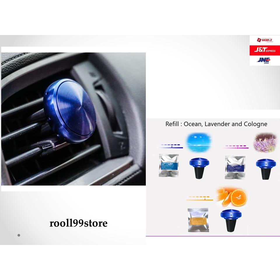 tempat parfum Pengharum Mobil Bulat Car Air Vent Lucu Hiasan Dasboard