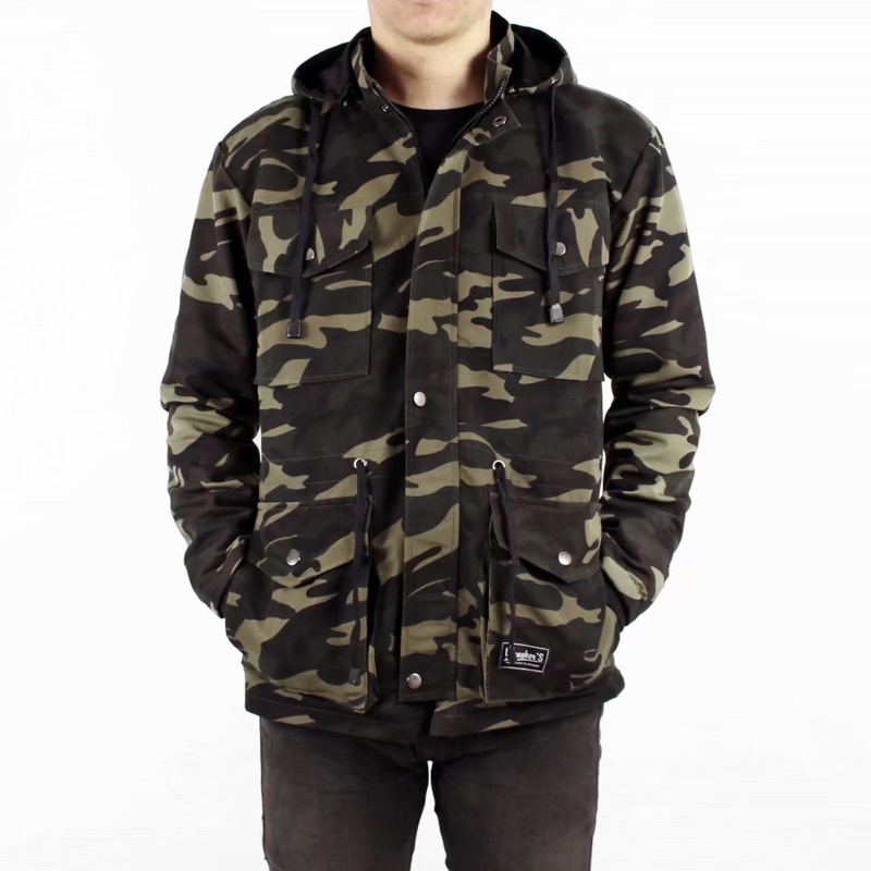 JAKET PARKA LORENG ARMY