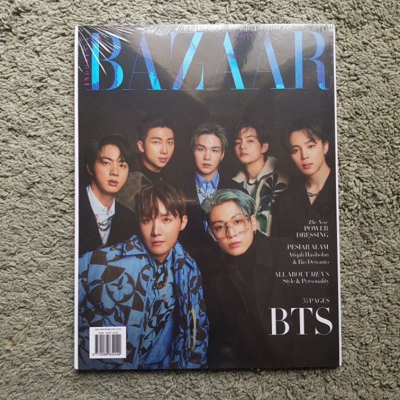 HARPER'S BAZAAR INDONESIA JANUARY/FEBRUARY 2022 BTS EDITION 35 PAGES (READY JUST 1 STOCK PER EACH)