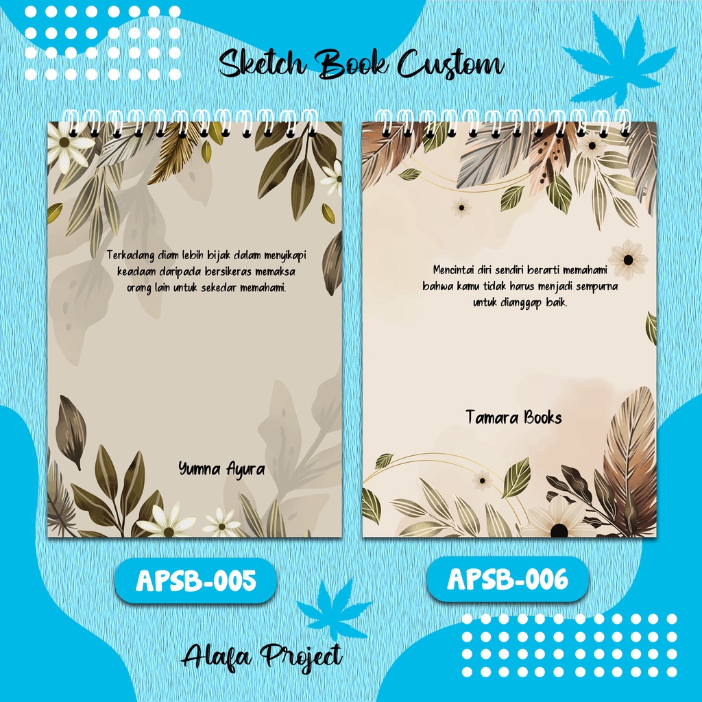 

Alafaproject APSB 005-006 Sketch Book Buku Gambar Buku Sketsa Notepad Notebook ukuran A5