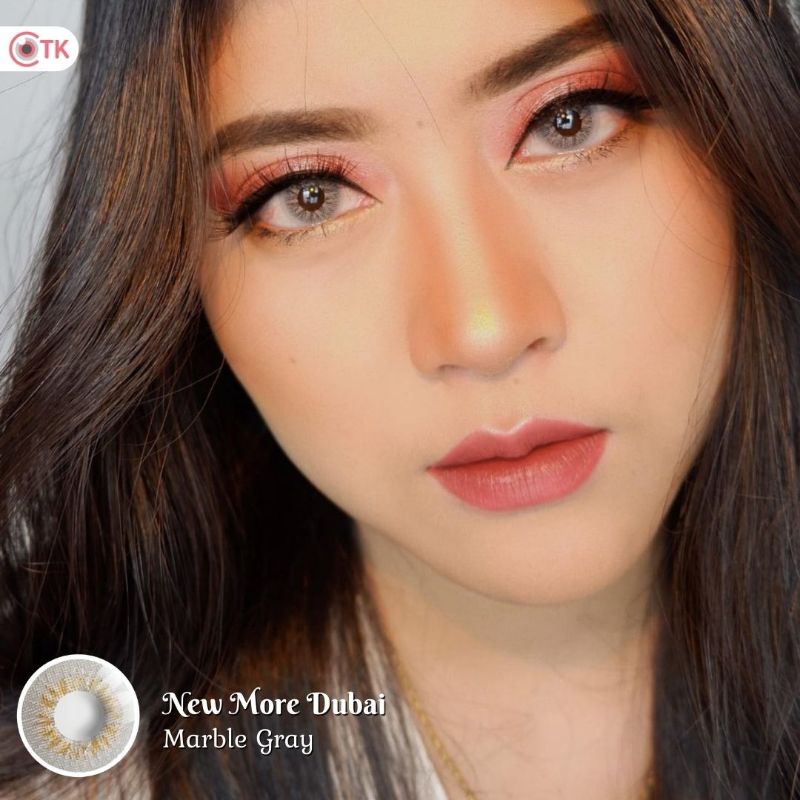 Softlens NEW MORE DUBAI 14.5 MM MARBLE GREY MINUS -0.50 S.D -6.00 by CTK