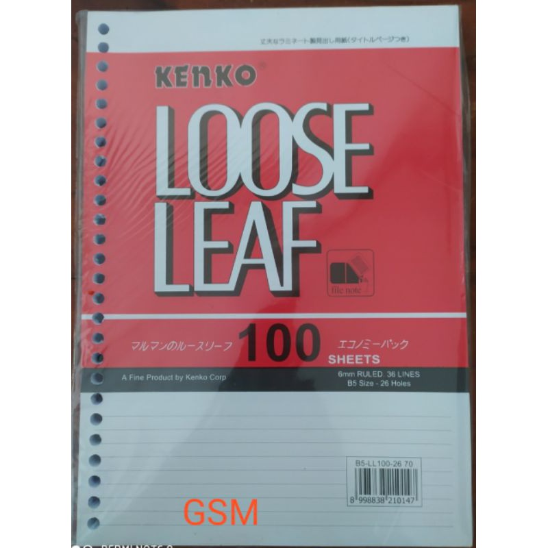 

Isi binder B5 100lembar