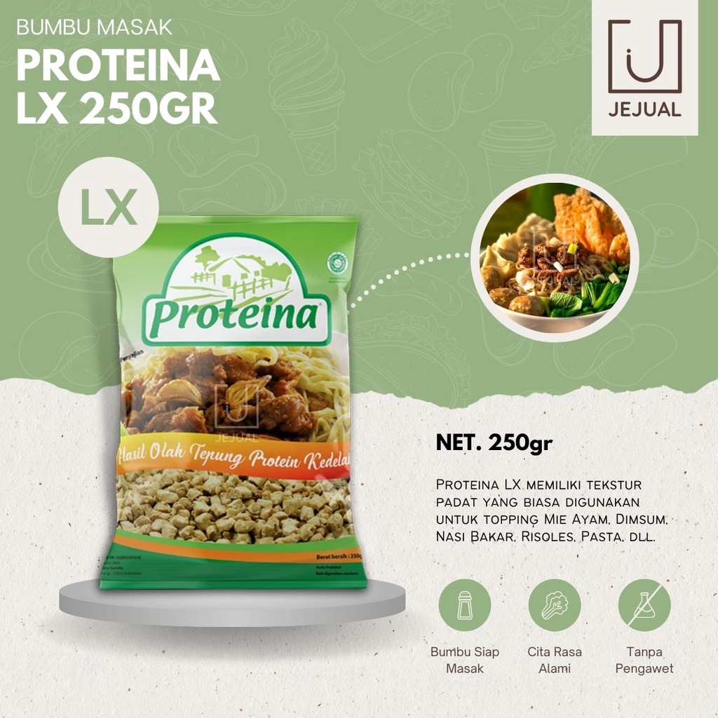 

DAGING NABATI Proteina LX 250gr Protein Dari Jamur Vegetarian/Vege/Vegan Halal Lezat Enak 250 gram