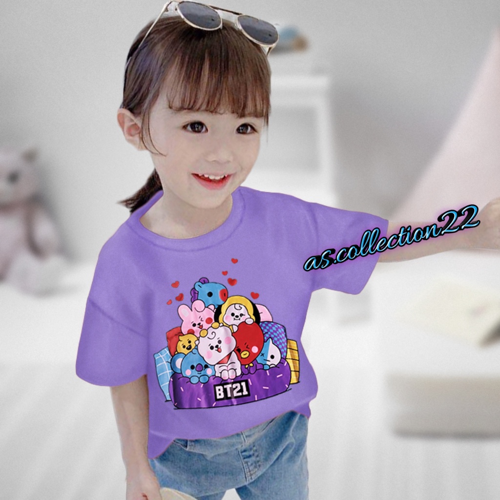 KAOS Anak perempuan BTS//USIA 1-12 TAHUN