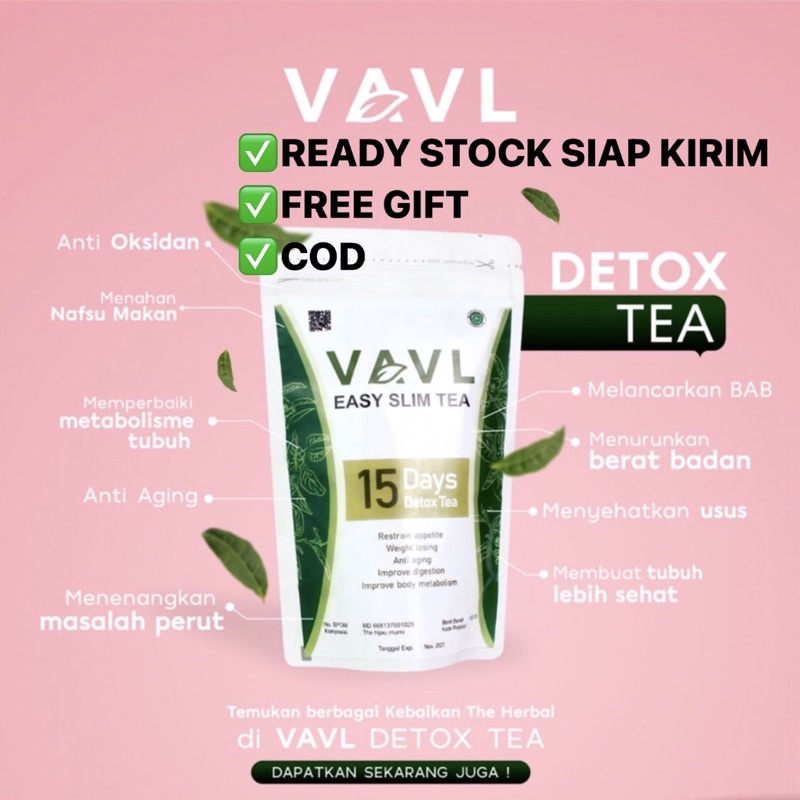 

TEH DIET BY EASY SLIM VAVL - TEH HERBAL SLIMMING DETOX (FREE GIFT)