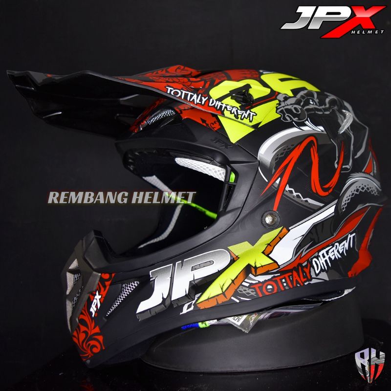 HELM JPX CROSS_FOX1 X16 - BLACK DOFF PAKET GANTENG GOOGLE SNAIL HELM JPX KLX ORIGINAL HELMET MOTO TRAIL SUPERMOTO HELM FULL FACE MOTO CROSS TERBAIK TERMURAH-HELM SAJA