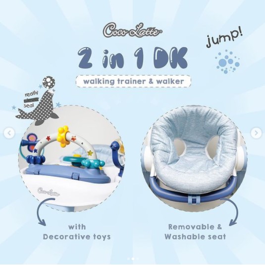 Makassar ! Cocolatte 2 in 1 Walking Trainer &amp; Walker Baby