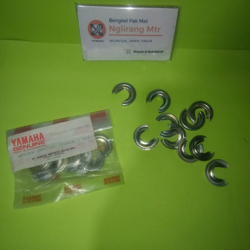 3XA F6129 00 00 original YGP Yamaha genuine part NOS washer ring circlip gagang spionBack mirror fiz
